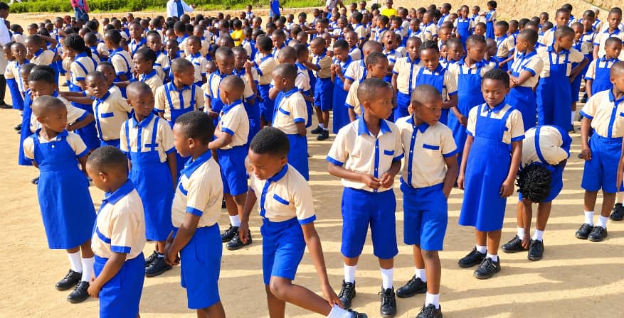 Goshen Christian School pupils smiling in their school setting